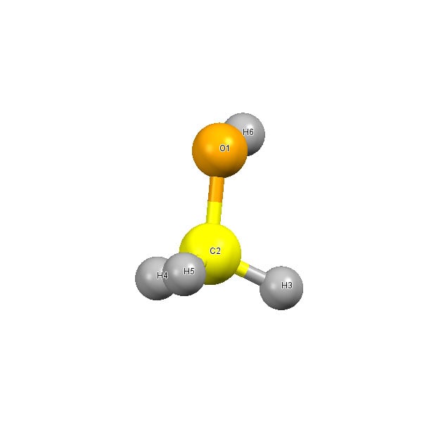 ساختار مولکولی متانول